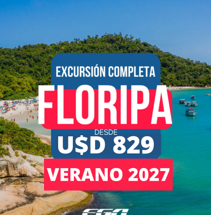FLORIANÓPOLIS COMPLETISIMO - VERANO 2027 - 8 DÍAS - 5 NOCHES