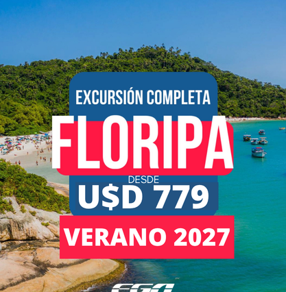 FLORIANÓPOLIS COMPLETISIMO - VERANO 2027 - 8 DÍAS - 5 NOCHES